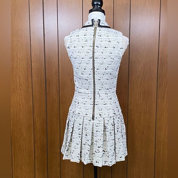 Alice + Olivia Ellis Tweed Pleated Minidress size 4 - Picture 9 of 12